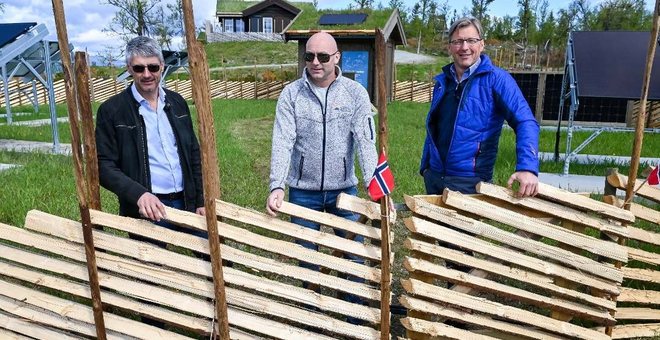 Fra saken i GD: Sola skal produsere mer strøm enn det hyttene trenger