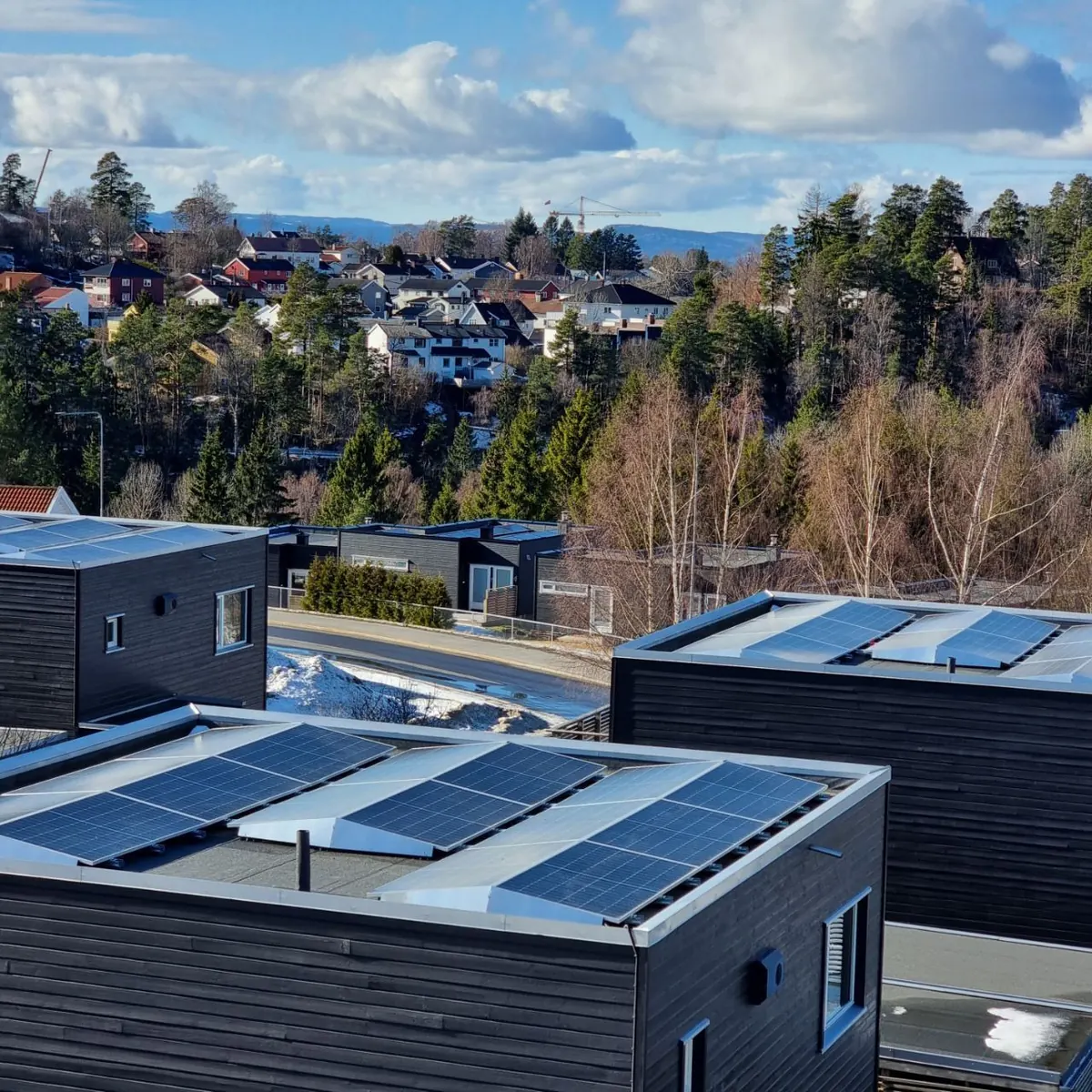 Flatt tak på moderne bolig