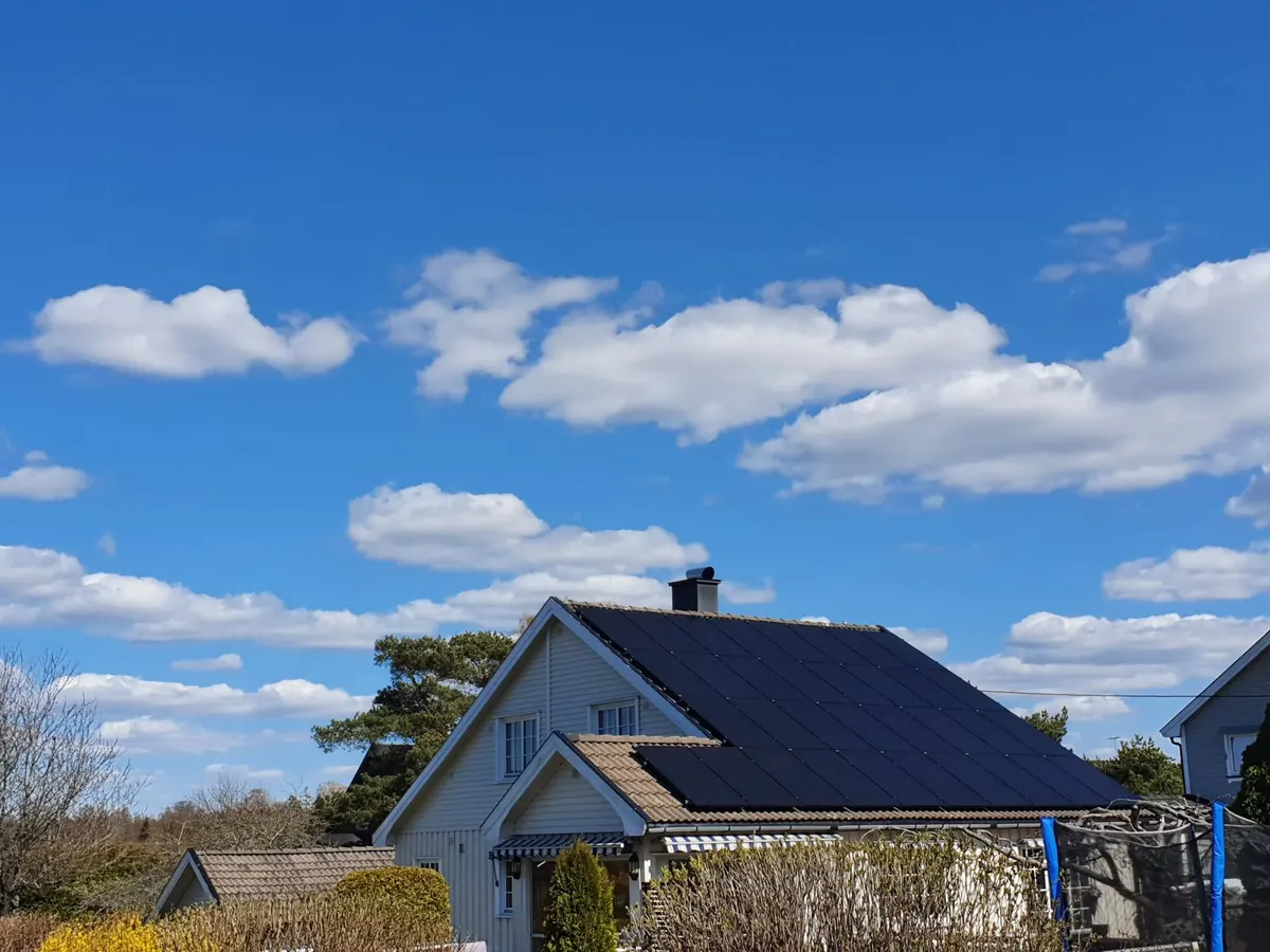 Skråtak mot sør